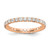 True Origin 14K Rose Gold 1 carat Lab Grown Diamond VS  D E F  Size 8.5 Eternity Ring