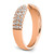 True Origin 14k Rose Gold 3/4 carat Lab Grown Diamond VS  D E F  Fancy Band