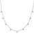 True Origin 14k White Gold 1 1/6 carat Lab Grown Diamond VS DEF Nine Station 18 inch Necklace