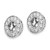 True Origin 14K White Gold 1 carat Lab Grown Diamond VS  D E F  for 5-5.5mm Studs Earring Jackets
