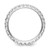 True Origin 14K White Gold 1 carat Lab Grown Diamond VS  D E F  Size 5.5 Eternity Ring