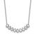 True Origin 14k White Gold 1 carat Lab Grown Diamond VS DEF 18 inch Fashion Bar Necklace