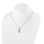 True Origin 14k White Gold 1/2 carat Lab Created Diamond VS DEF 18 inch Fancy Teardrop Necklace