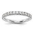 True Origin 14K White Gold 1/2 carat Lab Grown Diamond VS  D E F  Band
