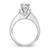 True Origin 14K White Gold 1/2 carat Lab Grown Diamond VS  D E F  Semi Mount Peg Set Engagement Ring - RM-A5317E36-1784