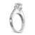 True Origin 14K White Gold 1/2 carat Lab Grown Diamond VS  D E F  Semi Mount Peg Set Engagement Ring - RM-A5317E36-1784