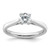 True Origin 14k White Gold 1/2 carat Lab Grown Diamond VS/SI+ G+ Round Solitaire Engagement Ring