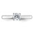 True Origin 14k White Gold 1/2 carat Lab Grown Diamond VS/SI+ G+ Round Solitaire Engagement Ring