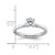 True Origin 14k White Gold 1/2 carat Lab Grown Diamond VS/SI+ G+ Round Solitaire Engagement Ring