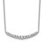 True Origin 14k White Gold 1/2 carat Lab Grown Diamond VS+ F+ Complet 18 inch Fashion Bar Necklace