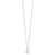 True Origin 14k White Gold 1/3 carat Lab Created Diamond VS DEF 18 inch Fancy Teardrop Necklace