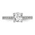 True Origin 14K White Gold 1/3 carat Lab Grown Diamond VS  D E F  Semi Mount Round Engagement Ring - RM-AF57CE2D-3953