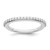 True Origin 14K White Gold 1/3 carat Lab Grown Diamond VS  D E F  Wedding Band - RM-F29DD10C-8637