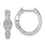 True Origin 14k White Gold 1/3 carat Lab Grown Diamond VS DEF Hinged Hoop Earrings - EM-CBDBB9E6-7727