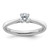 True Origin 14k White Gold 1/3 carat Lab Grown Diamond VS/SI+ G+ Round Solitaire Engagement Ring