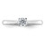 True Origin 14k White Gold 1/3 carat Lab Grown Diamond VS/SI+ G+ Round Solitaire Engagement Ring