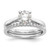 True Origin 14k White Gold 1/4 carat Certified Complete Lab Grown Diamond VS+ F+ Round Solitaire Engagement Ring