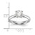 True Origin 14k White Gold 1/4 carat Certified Complete Lab Grown Diamond VS+ F+ Round Solitaire Engagement Ring