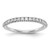 True Origin 14K White Gold 1/4 carat Lab Grown Diamond VS  D E F  Band - RM-BD39C466-8148