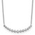 True Origin 14K White Gold 1/4 carat Lab Grown Diamond VS  D E F 18 inch Graduated Curved Bar Necklace