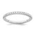 True Origin 14K White Gold 1/5 carat Lab Grown Diamond VS  D E F  Wedding Band - RM-980B6767-4637