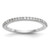 True Origin 14K White Gold 1/6 carat Lab Grown Diamond VS  D E F  Band