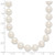 14k 8-9mm White Near-Round Freshwater Cultured Pearl 18 inch Necklace