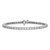True Origin 14k White Gold 2 1/5 carat Lab Grown Diamond VS D E F Tennis Bracelet