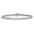 True Origin 14k White Gold 2 7/8 carat Lab Grown Diamond VS D E F Tennis Bracelet