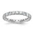 True Origin 14K White Gold 2 carat Lab Grown Diamond VS  D E F  Size 6 Eternity Ring