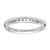 True Origin 14K White Gold 3/4 carat Lab Grown Diamond VS  D E F  Wedding Band