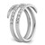 True Origin 14k White Gold 3/4 carat Lab Grown Diamond VS D E F Fancy Band