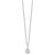 True Origin 14k White Gold 3/4 carat Lab Grown Diamond VS DEF 18 inch Solitaire Pendant Necklace