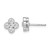 True Origin 14k White Gold 3/4 carat Lab Grown Diamond VS DEF Bloom Floral Post Earrings