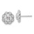 True Origin 14k White Gold 3/4 carat Lab Grown Diamond VS DEF Floral Post Earrings - EM-1760E5E7-3415