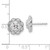 True Origin 14k White Gold 3/4 carat Lab Grown Diamond VS DEF Floral Post Earrings - EM-1760E5E7-3415