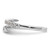 True Origin 14k White Gold 3/8 carat Lab Grown Diamond VS D E F Fancy Band - RM-803FDEE3-5893