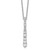 True Origin 14k White Gold 3/8 carat Lab Grown Diamond VS DEF 18 inch Vertical Slide Necklace
