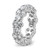 True Origin 14k White Gold Lab Grown Diamond VS DEF 5 3/8 carat Size 7.5 Eternity Band Mounting