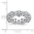 True Origin 14k White Gold Lab Grown Diamond VS DEF 5 3/8 carat Size 7.5 Eternity Band Mounting