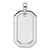 True Origin 14K White Gold Men's 1 carat Lab Grown Diamond VS D E F  Dog Tag Pendant - PM-7DD27077-5515