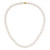 14k 8-9mm White Round Akoya Saltwater Cultured Pearl 20 inch Necklace