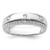 True Origin 14k White Gold Men's 1/2 carat Lab Grown Diamond VS D E F Band