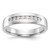 True Origin 14k White Gold Men's 1/3 carat Lab Grown Diamond VS DEF Channel Band