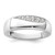 True Origin 14k White Gold Men's 1/4 carat Lab Grown Diamond VS D E F Band