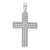 True Origin White Gold 14k 1 carat Lab Grown Diamond VS D E F Cross Pendant - PM-46F73072-1268