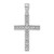 True Origin White Gold 14k 3/4 carat Lab Grown Diamond VS D E F Cross Pendant - PM-1206AEA5-9340