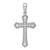 True Origin White Gold 14k 3/4 carat Lab Grown Diamond VS D E F Cross Pendant - PM-3ACAB876-8861