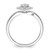 Two Promises 14k White Gold 1/3 carat Lab Grown Diamond VS/SI+ G+ Complete Halo Engagement Ring