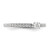 Two Promises 14k White Gold 1/4 carat Lab Grown Diamond VS/SI+ G+ Complete Promise Band - RM-D96D40AD-8629